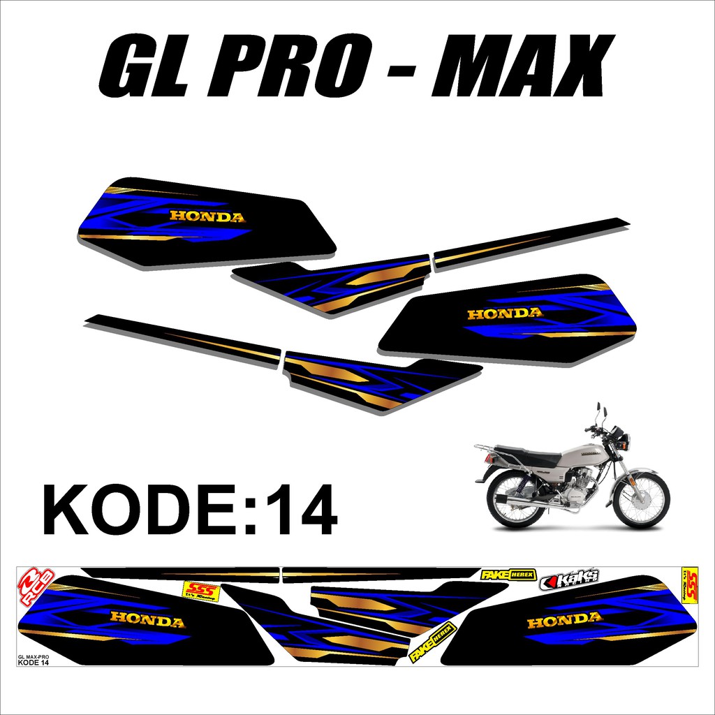 Jual Stiker Striping Gl Pro Gl Max Sticker Variasi Motif Grafis Elegant