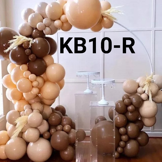 Jual KB10-R Balon latex 10 inch 25 cm matte retro tebal hijau coklat ...