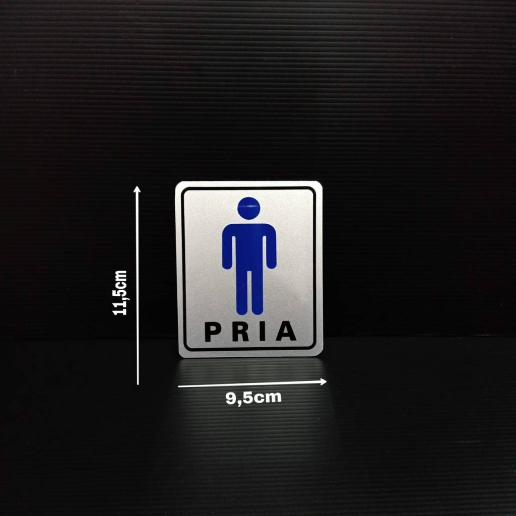 Jual Sign Label Acrylic Tulisan Pria Dan Gambar Shopee Indonesia 0579