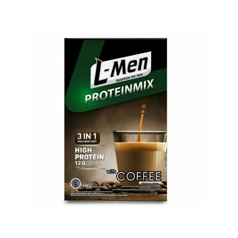 Jual L-MEN PROTEINMIX COFFEE 6 × 33 G MINUMAN PROTEIN RASA KOPI ...
