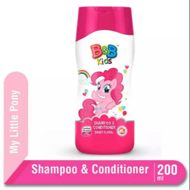 Jual B&B Kids Shampoo And Conditioner Little Pony Sweet Floral 200 Ml ...