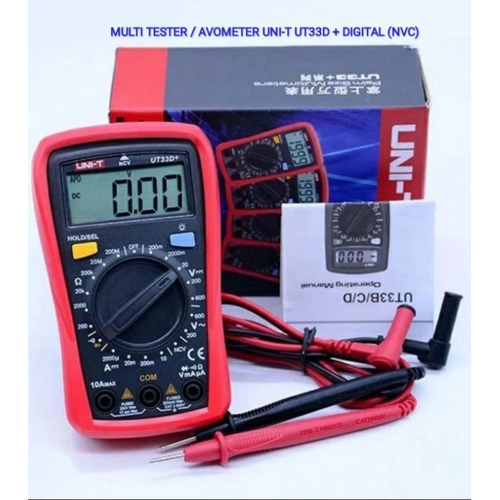 Jual Multitester Multimeter Digital Uni T Ut D Tester Ncv Shopee