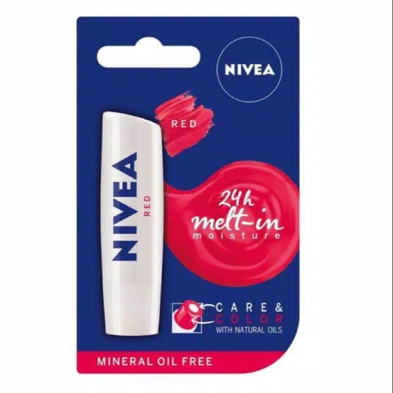 Jual NIVEA Lip Balm Lip Care & Color 24h melt in BPOM | Shopee Indonesia