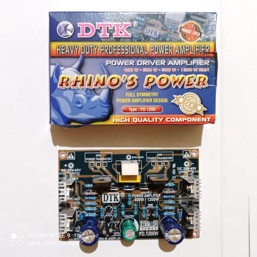 Jual Kit Driver Power Amplifier 3 Tingkat Rhino's Power DTK PD 1200