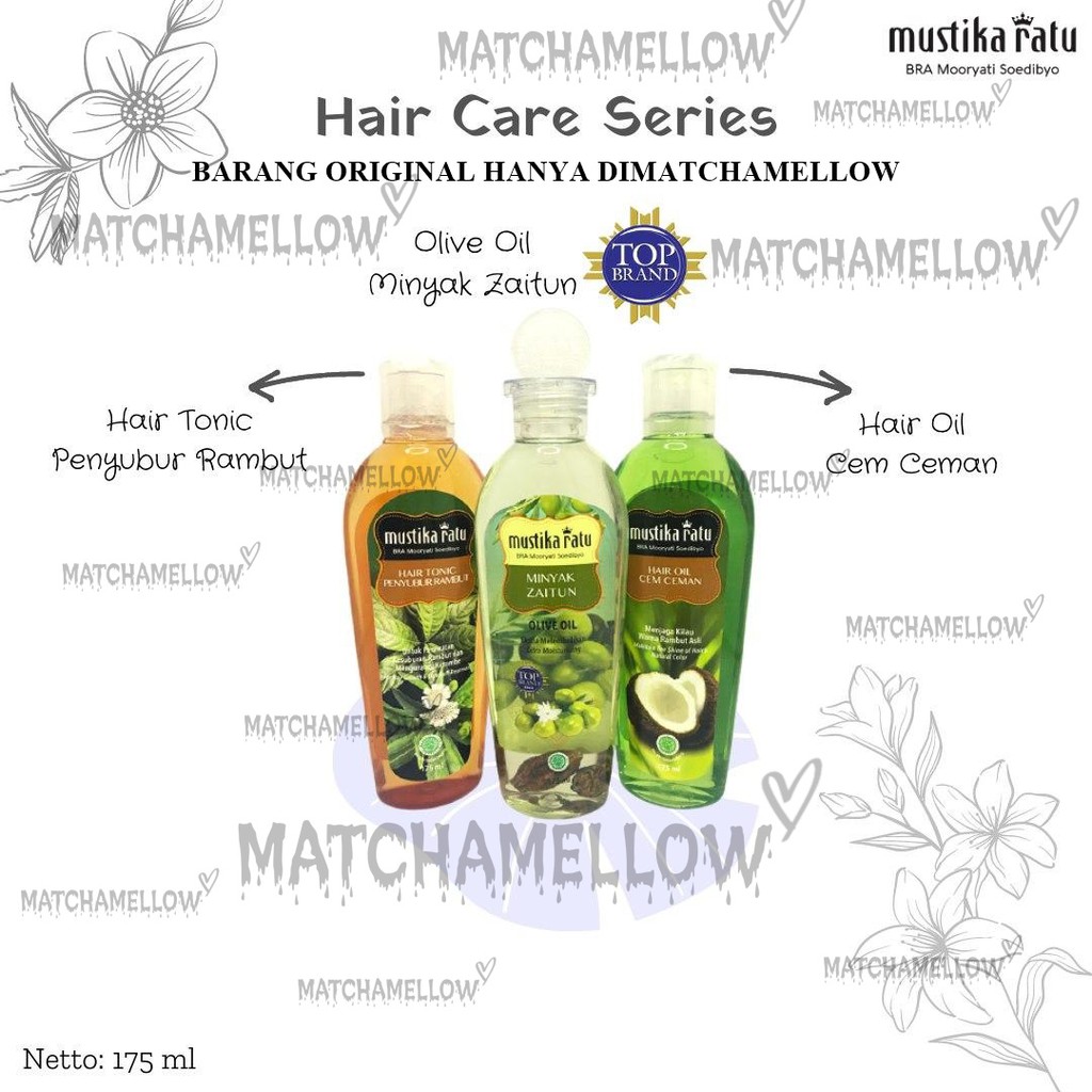Jual MATCHA MUSTIKA RATU HAIR CARE - MINYAK ZAITUN SHAMPOO HAIR TONIC ...