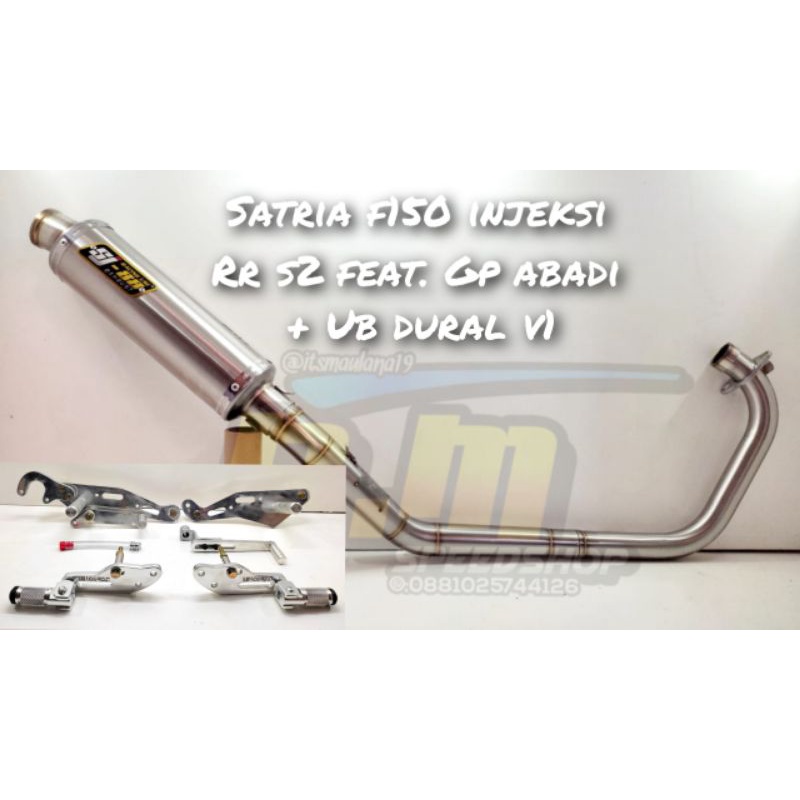 Jual Paket FU Injeksi Knalpot SJ88 FUFI Stainless Tipe Roadrace dan UB ...