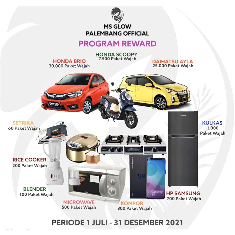 Jual JOIN RESELLER MS GLOW & DAPATKAN REWARD SENILAI RATUSAN JUTA ...