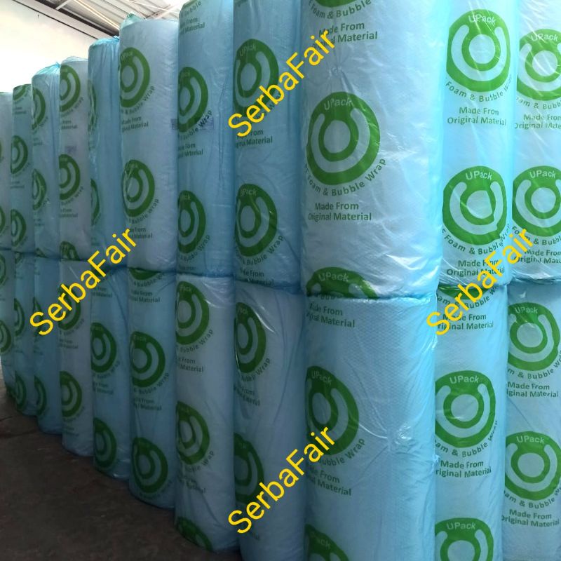 Jual Bubble wrap bening putih UPACK HIJAU 50M x 1.25M Medium Quality ...