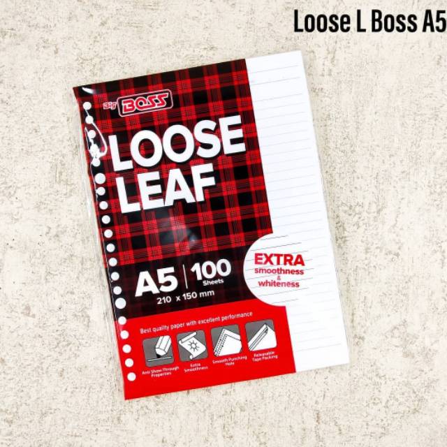 Jual Loose Leaf / Isi Binder Big Boss A5 100 | Shopee Indonesia