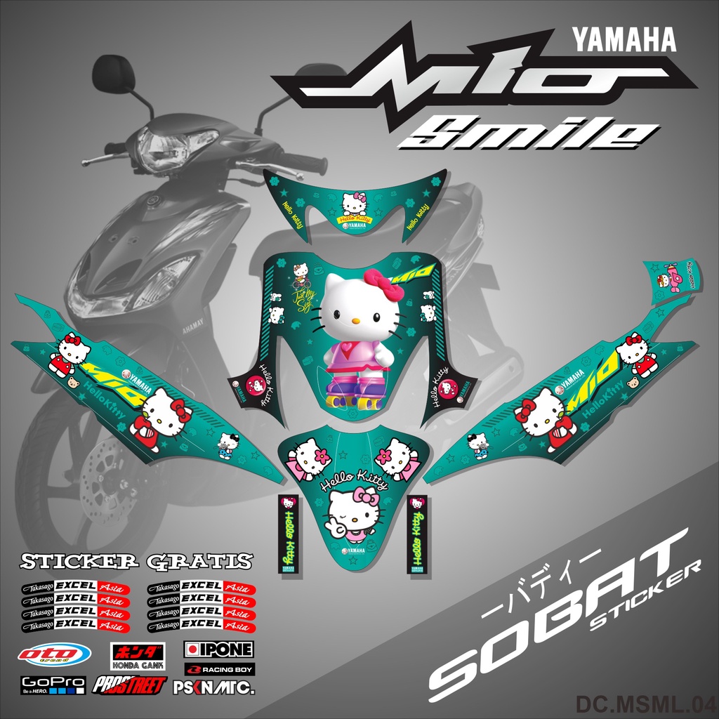 Jual DECAL FULL BODY MIO SMILE 20032013 DECAL STICKER FULL BLOCK