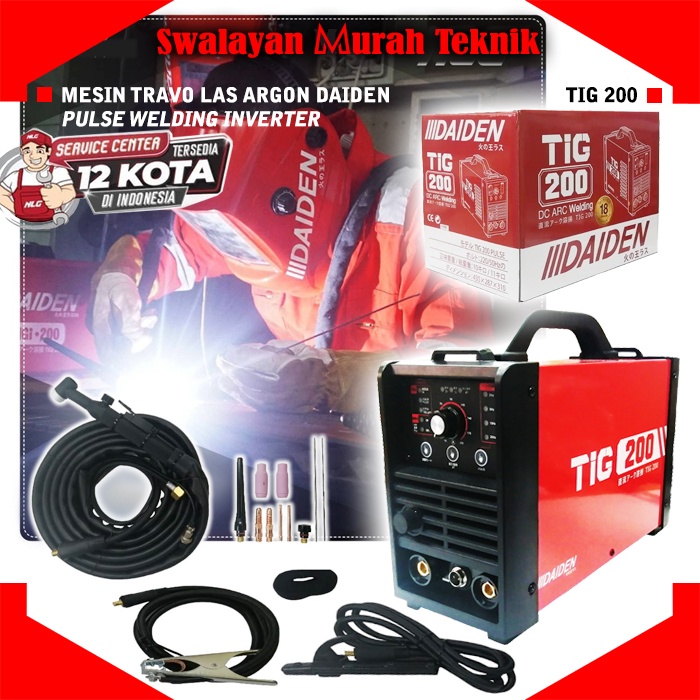 Jual Daiden Tig Pulse Mesin Travo Las Inverter Argon Tig Tigi A Shopee Indonesia