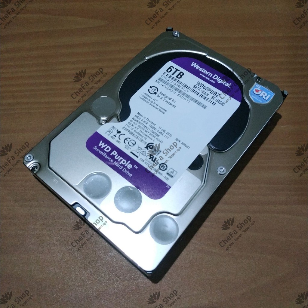 Jual Harddisk Western Digital Purple 6 TB / HDD WD Purple 6TB / SATA ...