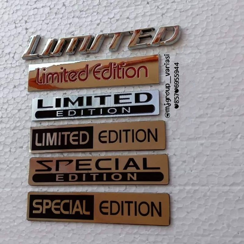Jual Emblem limited/limited edition/special edition | Shopee Indonesia
