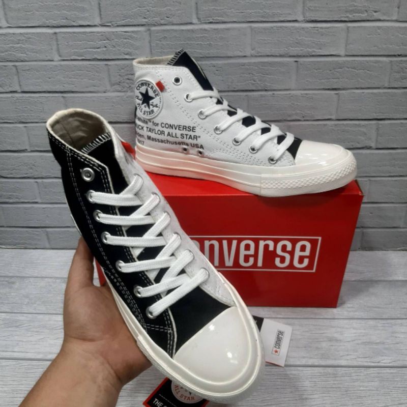 Converse off store white two tone