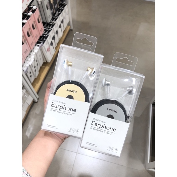 Earphone miniso online shopee