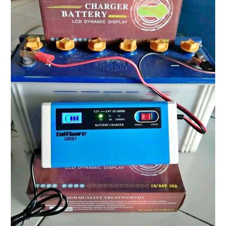 Jual CAS AKI TRUCK 10A STRONG 12v- 24v CHARGER ACCU MOBIL MOTOR