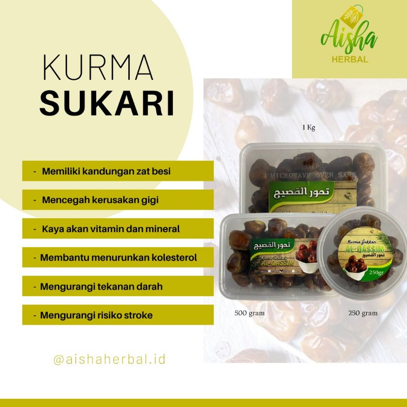 Jual Kurma Sukari Kemasan 1 Kg Shopee Indonesia 5418