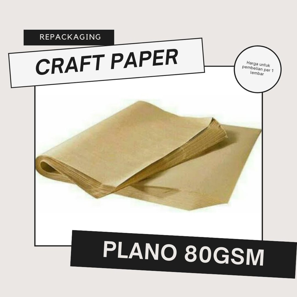 Jual Kertas Samson Craft Kraft Paper 80gsm Ukuran Plano Murah | Shopee ...