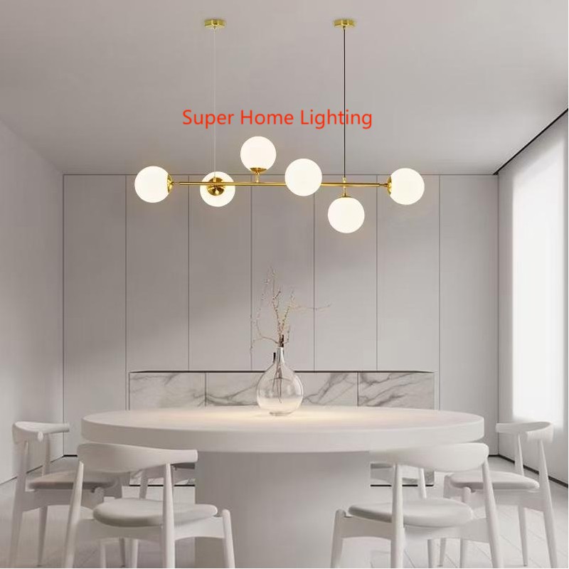 Jual Lampu Hias Gantung Modern Meja Makan Pendant Gold Ball