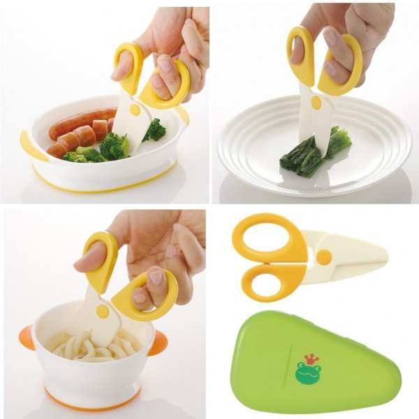 Jual Richell baby food scissors with case / gunting makanan bayi ...