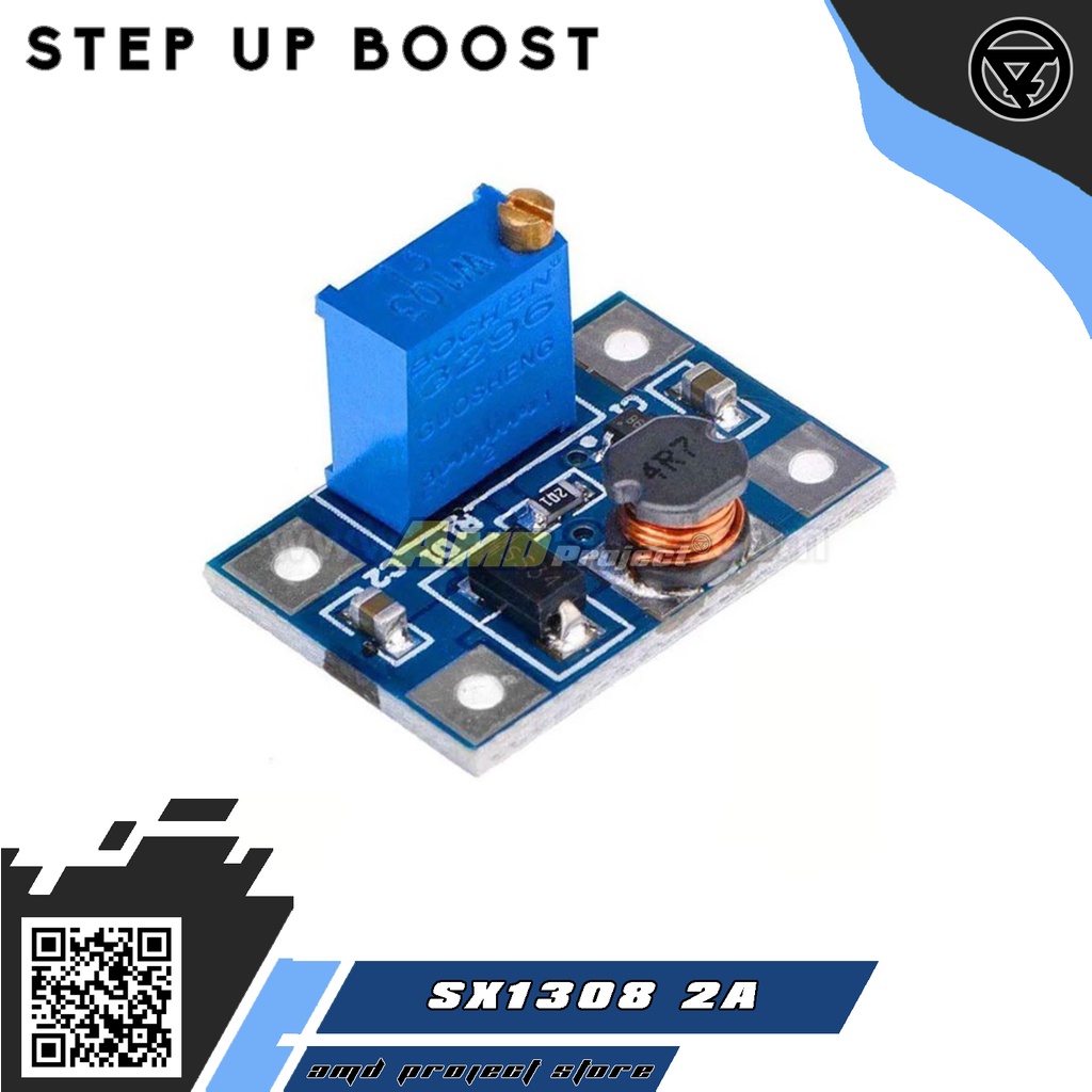 Jual Module SX1308 2A Step Up Boost Converter Modul 2-28V DC Adjustable ...