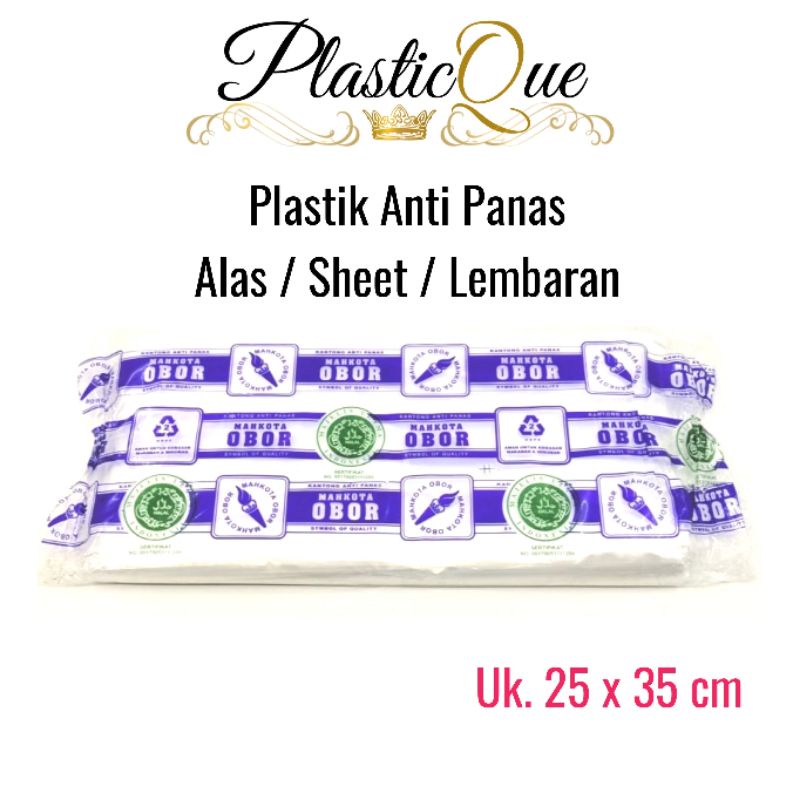 Jual Plastik Anti Panas X Cm X Cm Alas Sheet Lembaran Bening