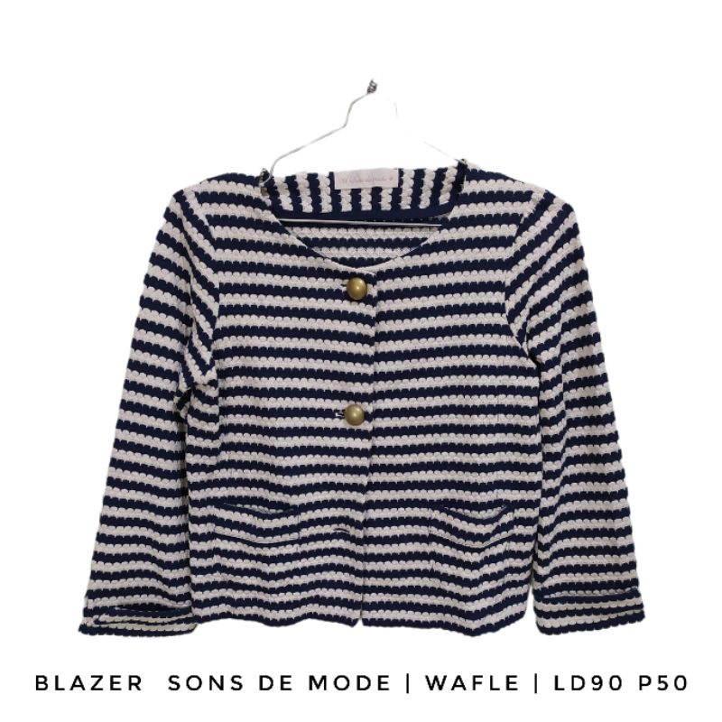Blazer Crop En Tweed La Maison Paris - Taille M - Fabriqué En France - Neuf Avec étiquette
