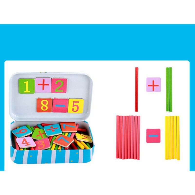 Jual Math intelligence stick mainan berhitung aritmatika magnetic ...