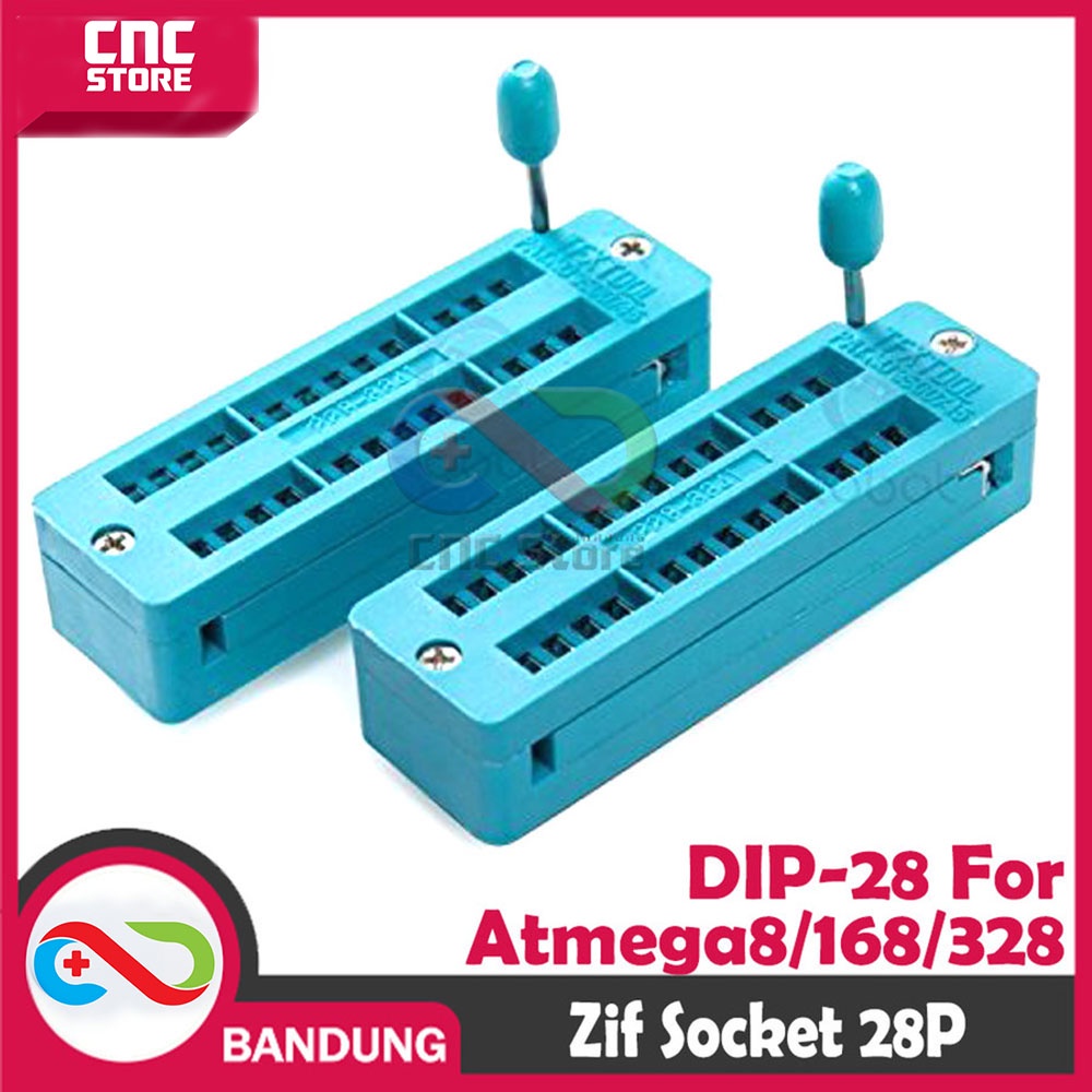 Jual ZIF SOCKET DIP-28 DIP 28P 28 PIN IC UNIVERSAL FOR ATMEGA | Shopee ...