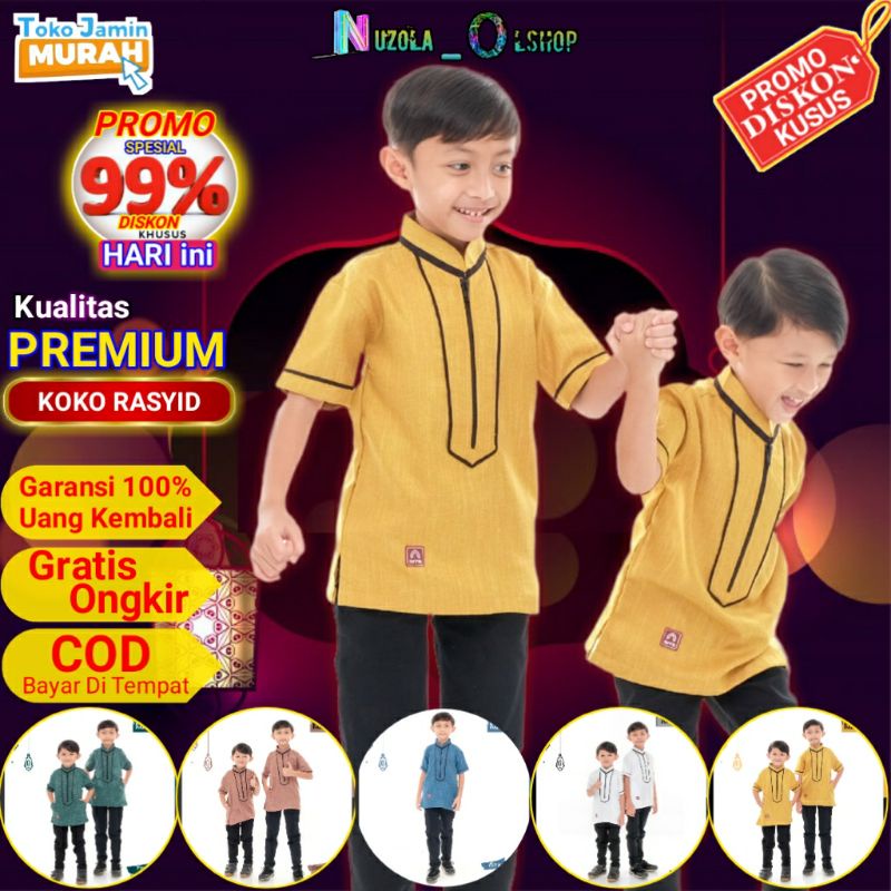 Jual BAJU KEMEJA KOKO PAKISTAN MUSLIM RASYID ANAK BY ARRA ( NUZOLA ...