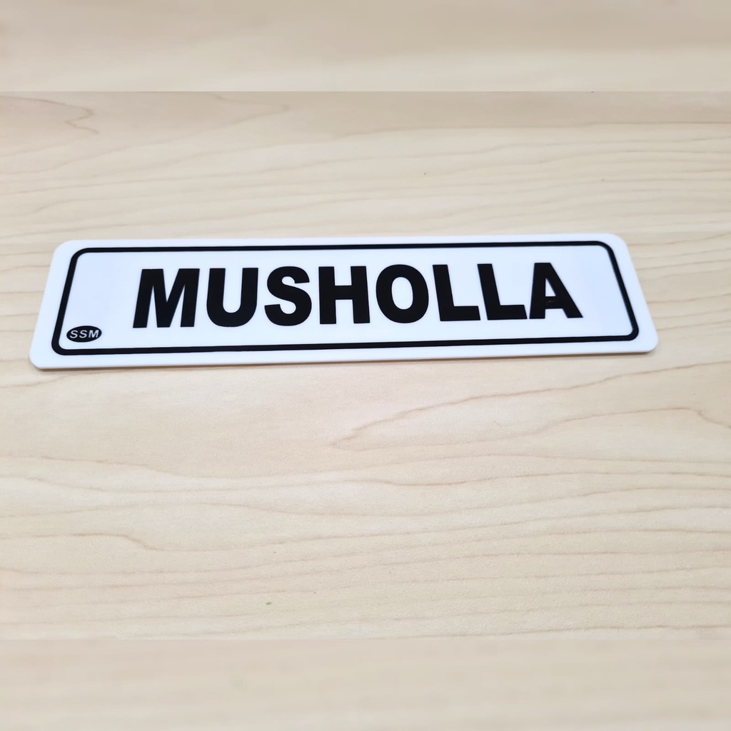 Jual Sign Label Akrilik KECIL MUSHOLLA | Shopee Indonesia