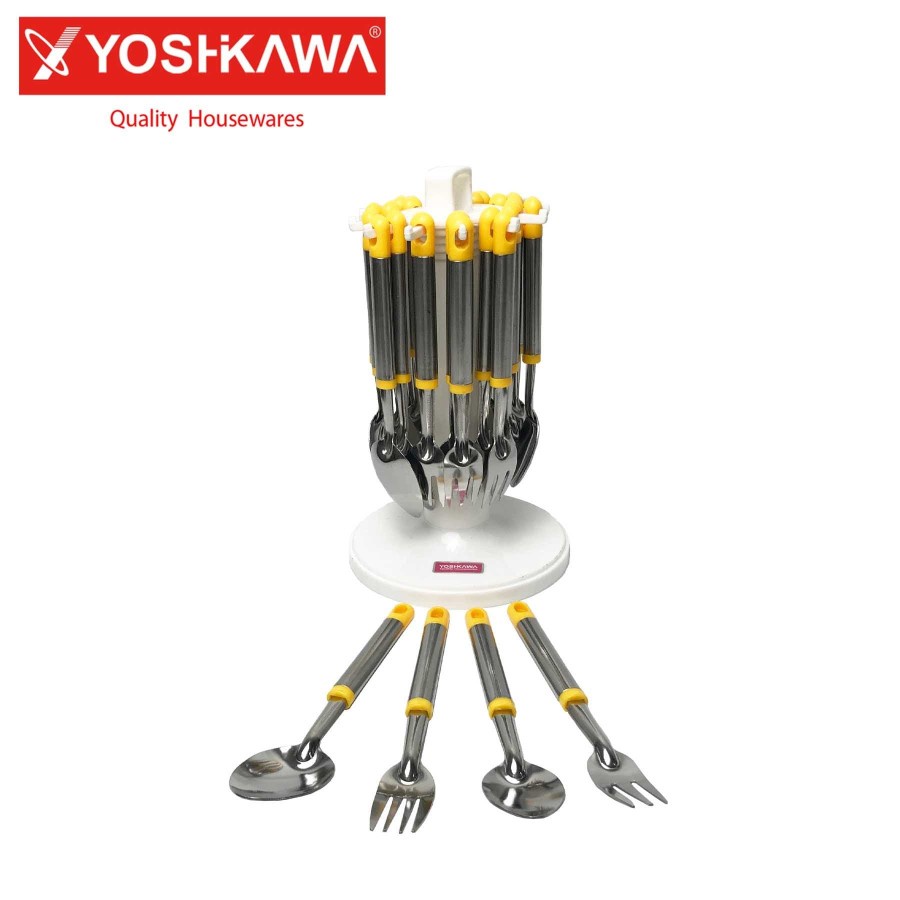 Jual Minowa By Yoshikawa S70101 Sendok Garpu Set Stainless 24 Pcs