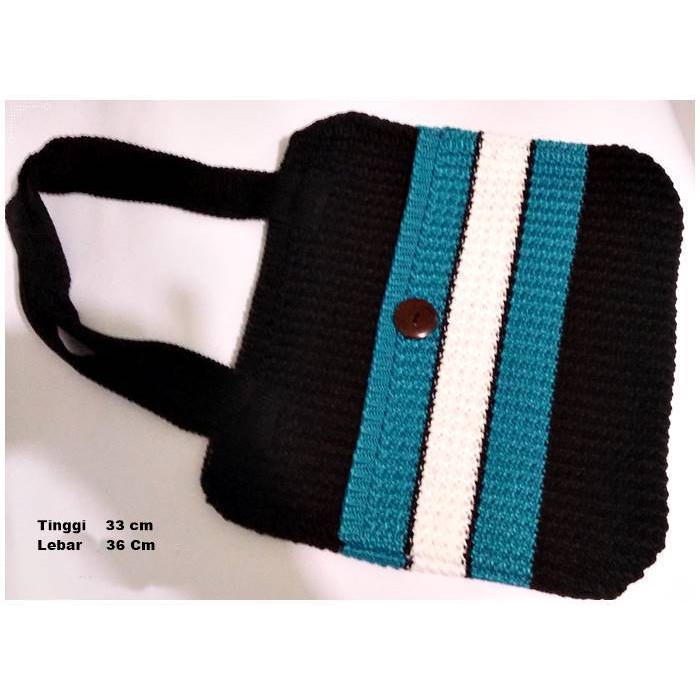 Jual TAS RAJUT TOTE/ BAG RAJUT IBU WOLL / RAJUTAN BANDUNG / RAJUT 3