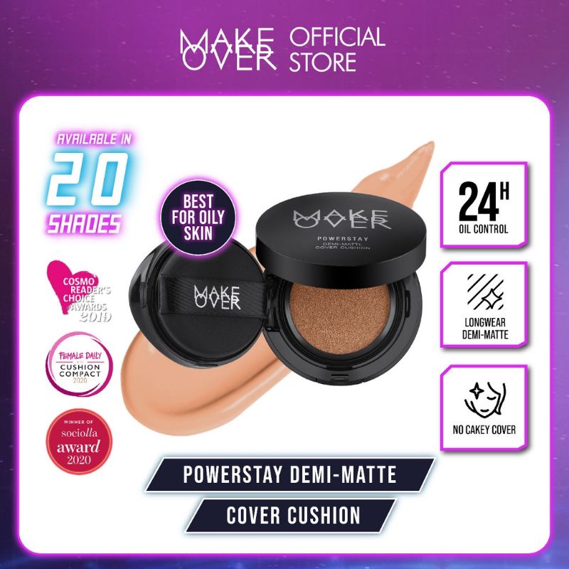 Jual Make Over Powerstay Demi Matte Cover Cushion Shopee Indonesia