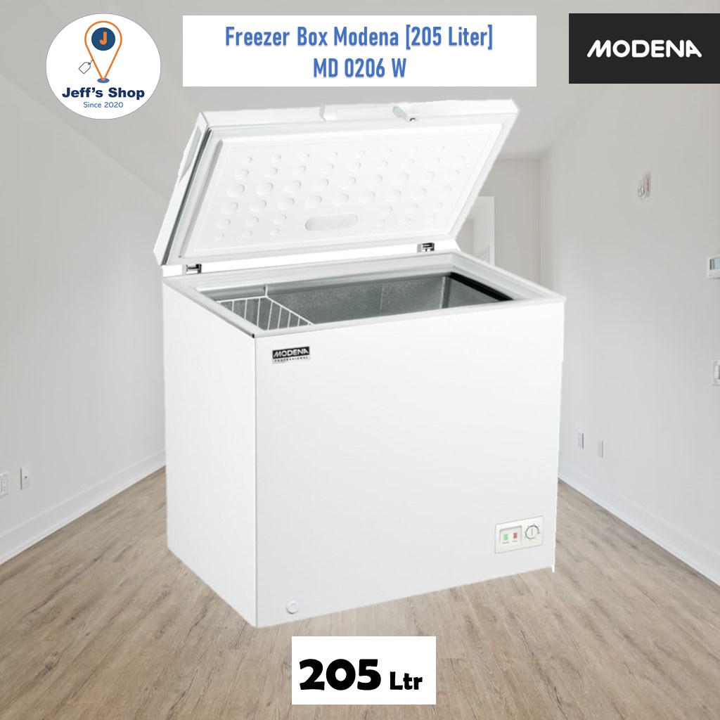 Jual Chest Freezer/ Freezer Box Modena [205 Liter] MD 0206 W | Shopee ...