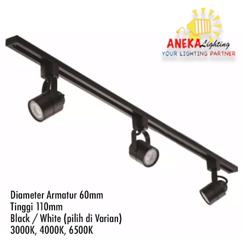 Jual Track Light / Spotlight LED Rel 1M | Shopee Indonesia