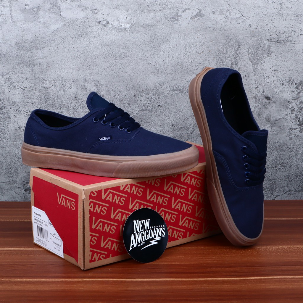 Vans authentic biru navy cheap