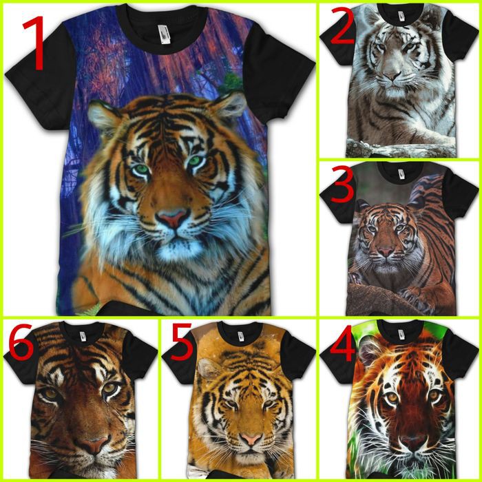 Jual Kaos Harimau Keren Tiger Fire 3D Printing TGR30 | Shopee Indonesia