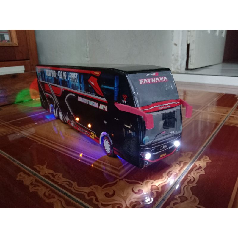 Jual miniatur bus remote control stj(Sudiro Tungga jaya, gunung harta ...