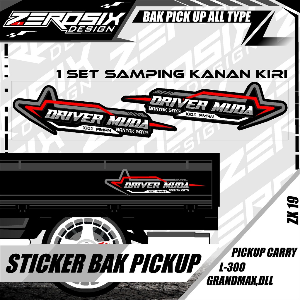 Jual Stiker Bak Pick Up Sticker Striping Lis Body Pick Up GRAND MAX ...