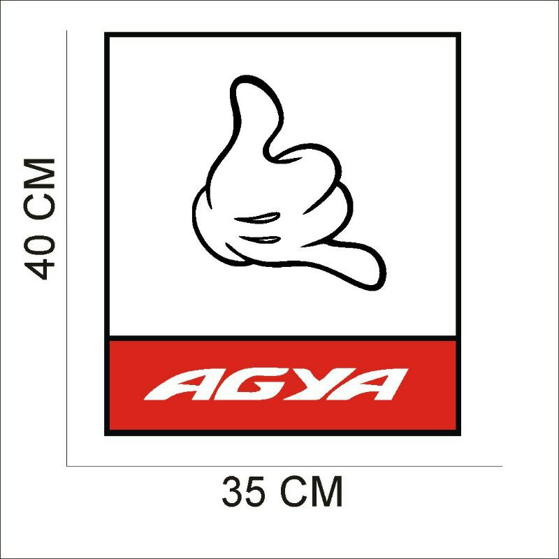 Jual Cutting Sticker pintu Mobil AGYA AYLA 2 pcs | Shopee Indonesia