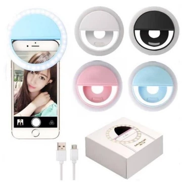 Ring Light Selfie LED Lampu Selfie LED Bisa Flashlight Kamera Flash Kamera