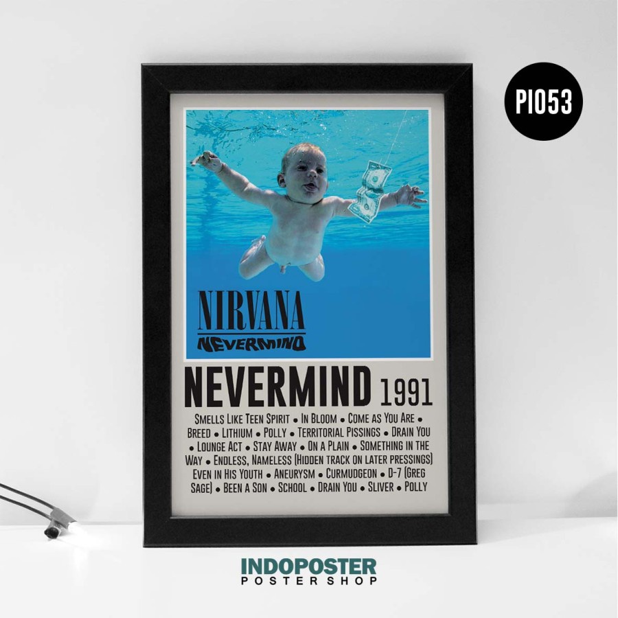 Jual Poster Nirvana Nevermind Album Discog A3 45X30cm | Shopee Indonesia