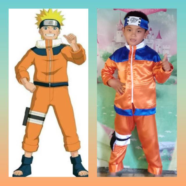 Cosplay Naruto Anak Kostum Naruto Uzumaki