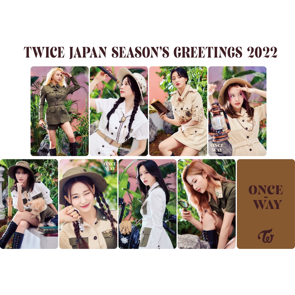 Jual PHOTOCARD TWICE JAPAN SEASON'S GREETINGS 2022 ONCE WAY Ready