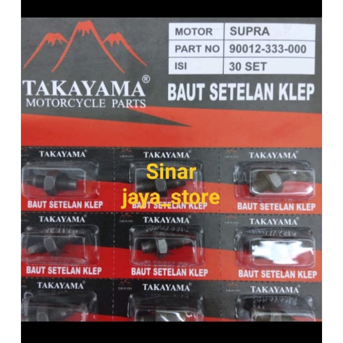 Jual Baut Stelan Klep Supra Smash Jupiter Grand Takayama Harga Pcs