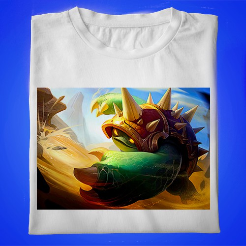 Jual 358 KAOS LOL LEAGUE OF LEGENDS Rammus Splash Art LoL Wild Rift ...