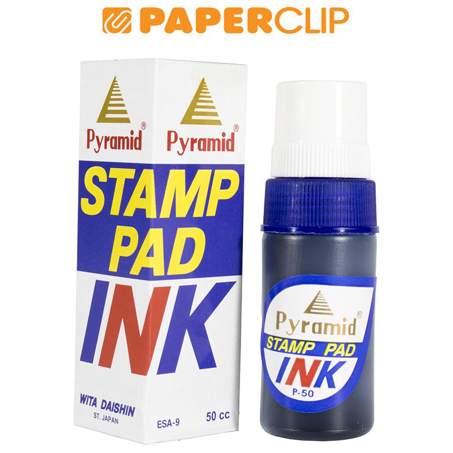 Jual STAMP INK PYRAMID 50CC BLUE | Shopee Indonesia