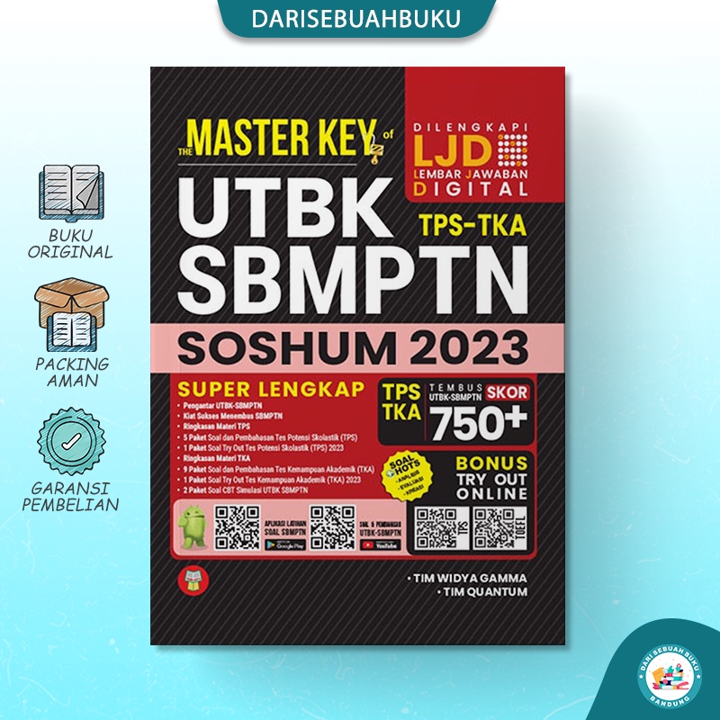 Jual Buku Master Key Of Utbk Tps Tka Sbmptn Soshum 2023 Shopee