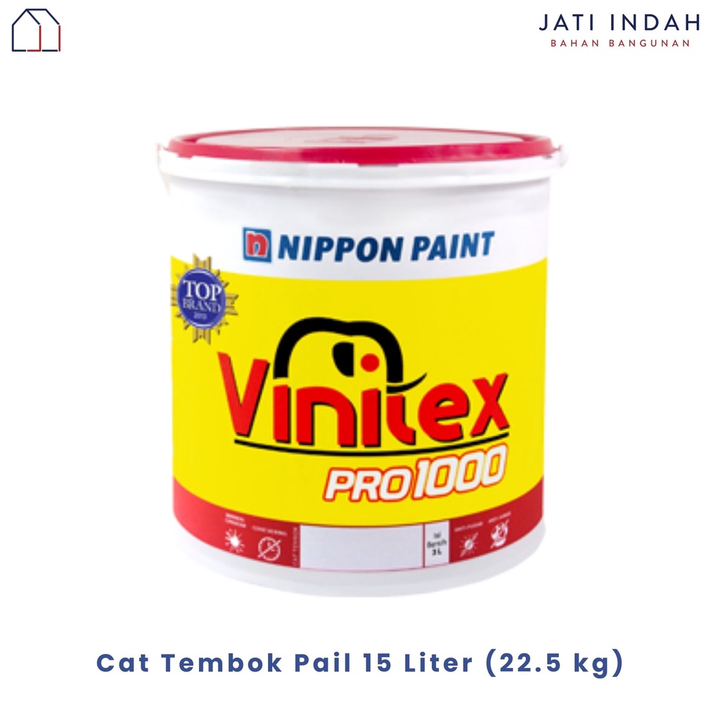 Jual Nippon Paint Vinilex Pro 1000 CAT TEMBOK 15L (22.5 Kg) Pail / Cat ...